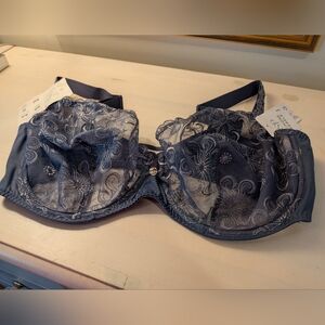 Simone Perele Elegant Lace Underwire Bra - Blue